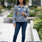 Kadın Aurora İşlemeli Denim Ceket