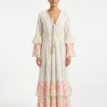 Kadın İşlemeli Boho Uzun Elbise