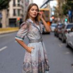 Kadın Katherine Kısa Kollu Düğmeli Mini Elbise
