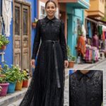 Kadın Elena Dantel Uzun Elbise